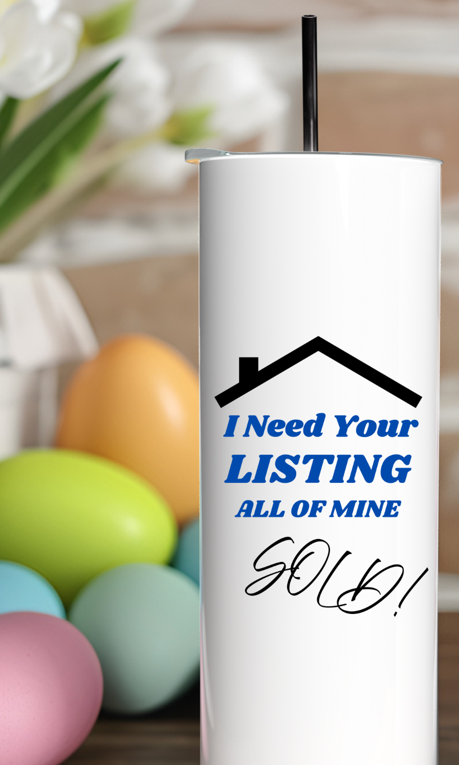Real Estate Inspired Travel Tumbler