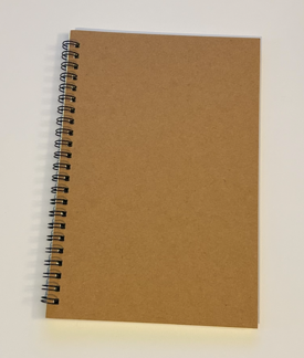 Brown Spiral Unlined Sketch Notepad