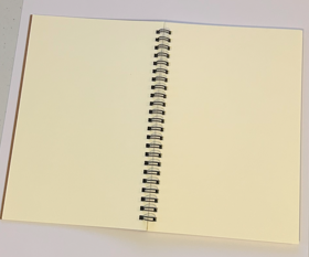 Brown Spiral Unlined Sketch Notepad