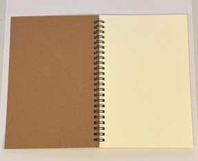 Brown Spiral Unlined Sketch Notepad