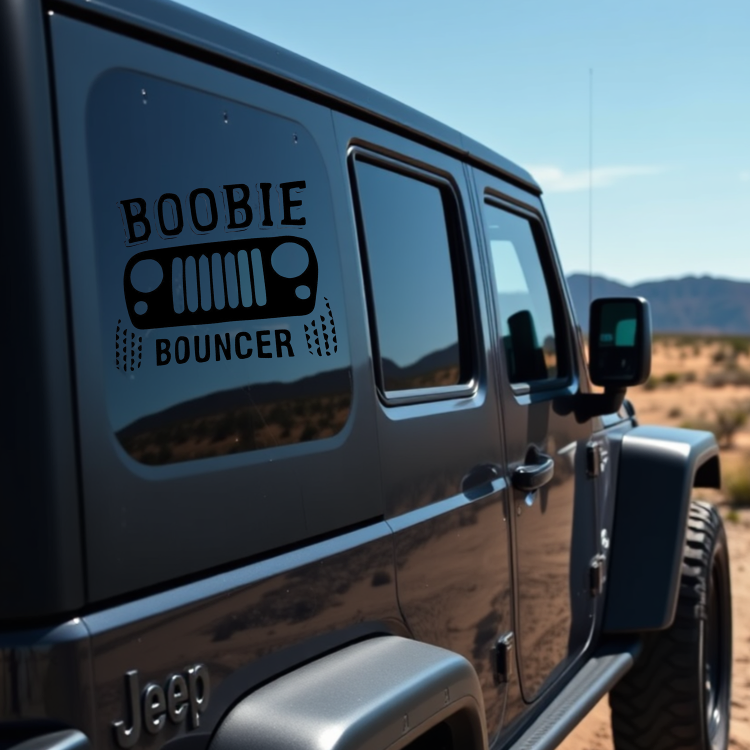 Boobie Bouncer Jeep Decal