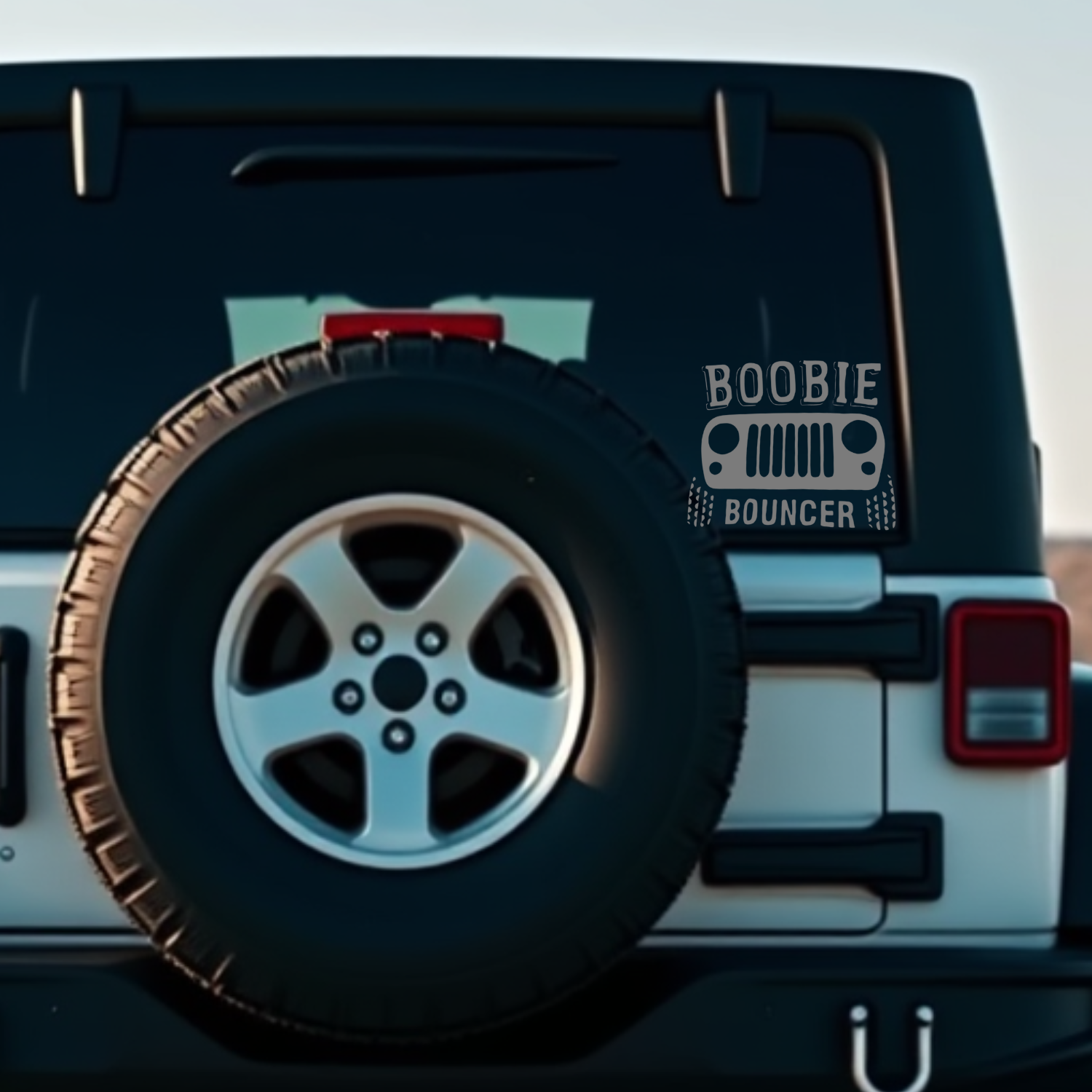 Boobie Bouncer Jeep Decal