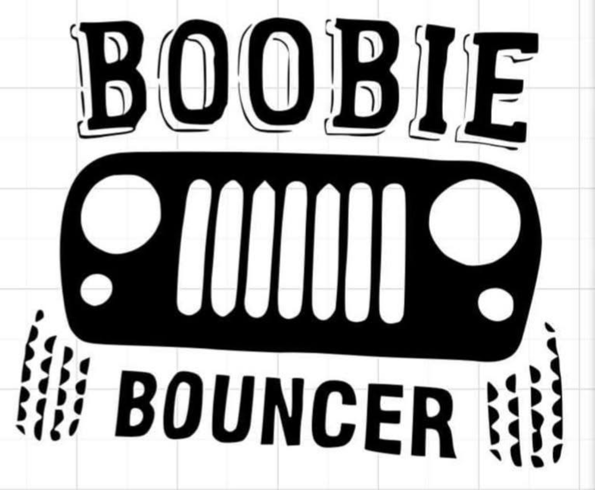 Boobie Bouncer Jeep Decal