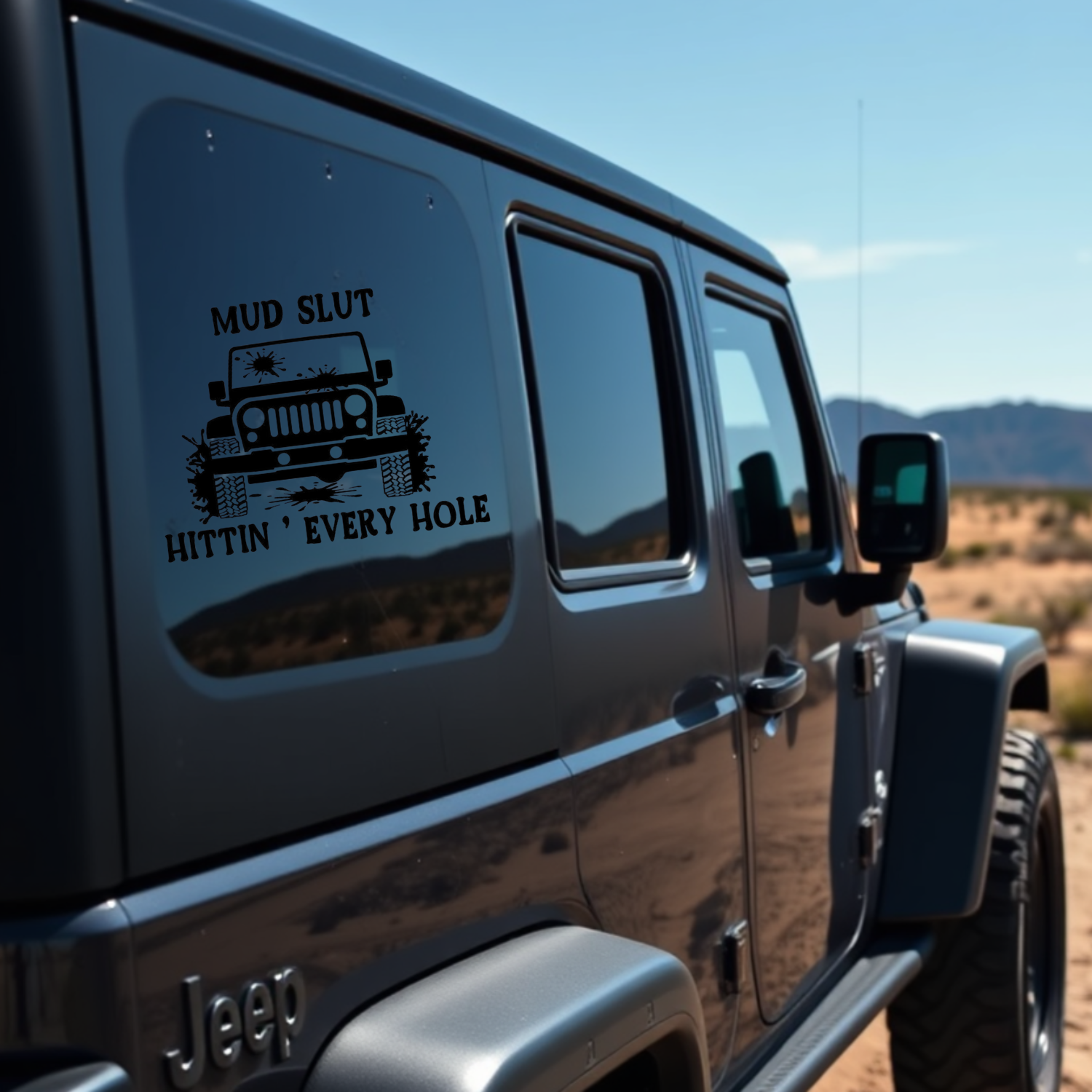 Mud Slut Jeep Decal