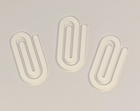 Customizable Jumbo Acrylic Paper Clip Bookmarks