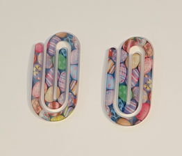 Customizable Jumbo Acrylic Paper Clip Bookmarks