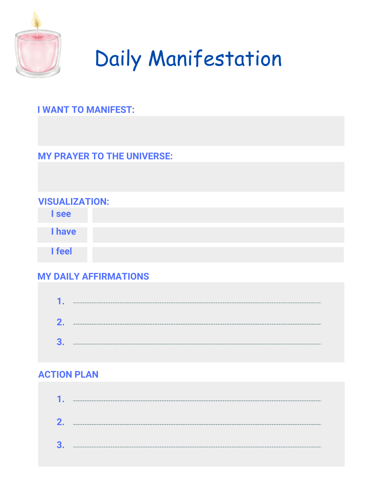 Self Care Planner
