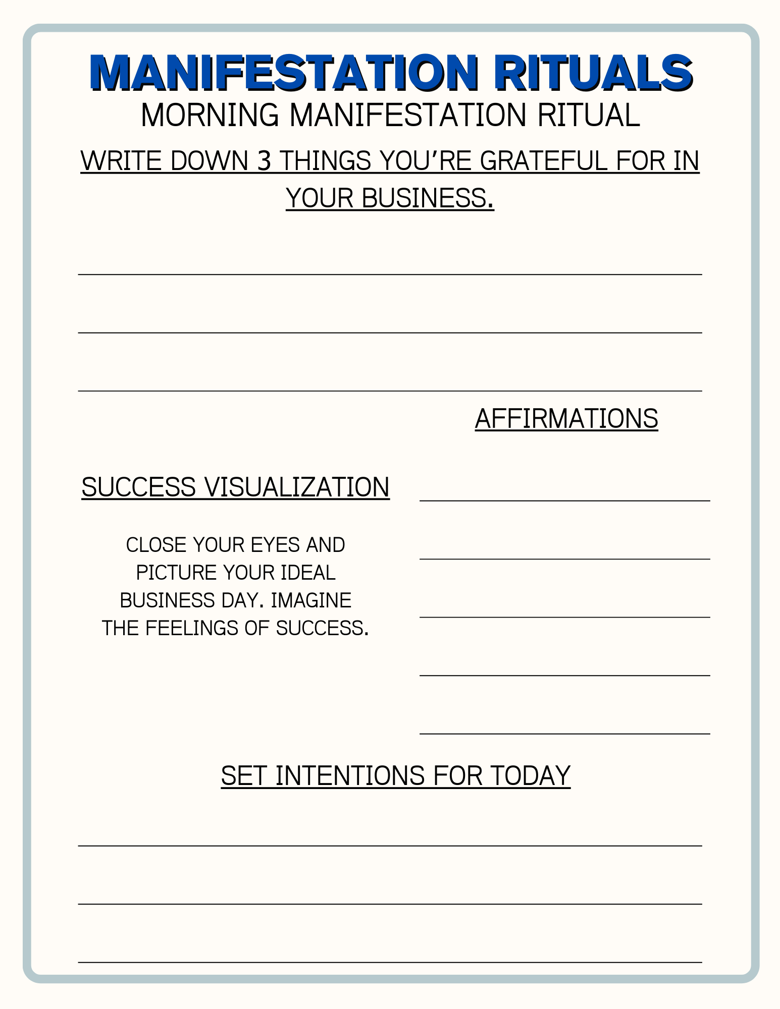 Manifestation & Mindset Journal