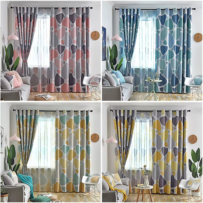Geometric Printed Curtains
