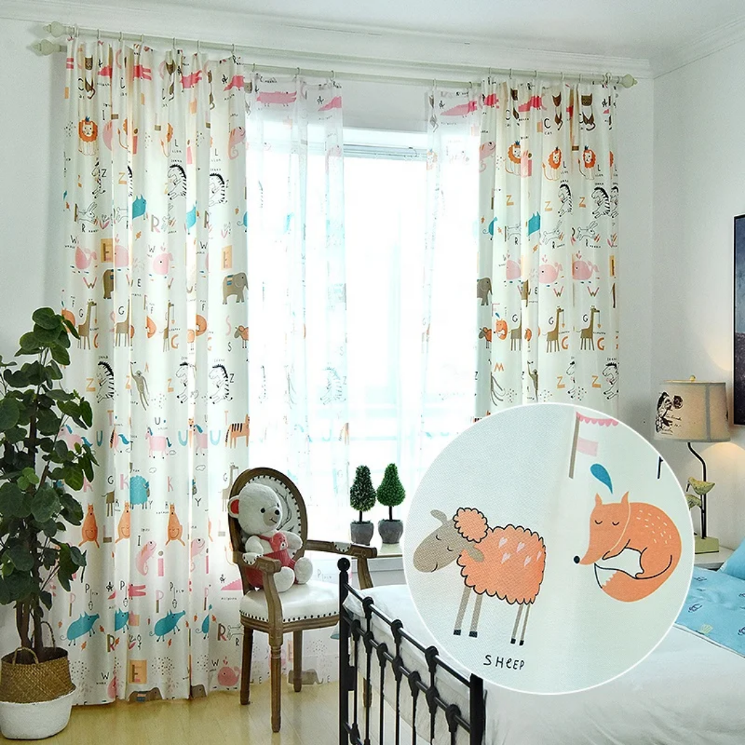 Children's Animal Pattern  Blackout Curtains
