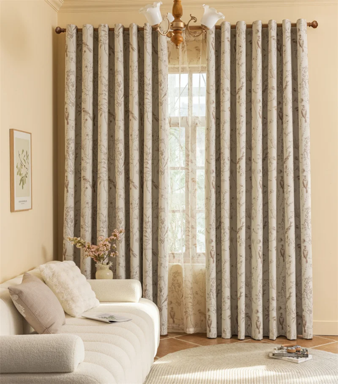 Floral Patterned Blackout Curtains