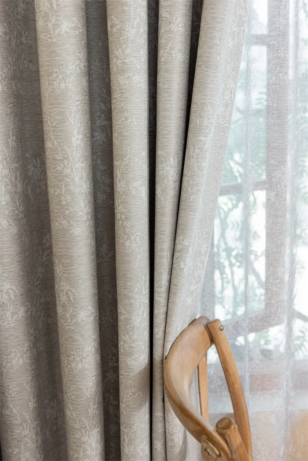 Elegant Grey Room Darkening Curtains