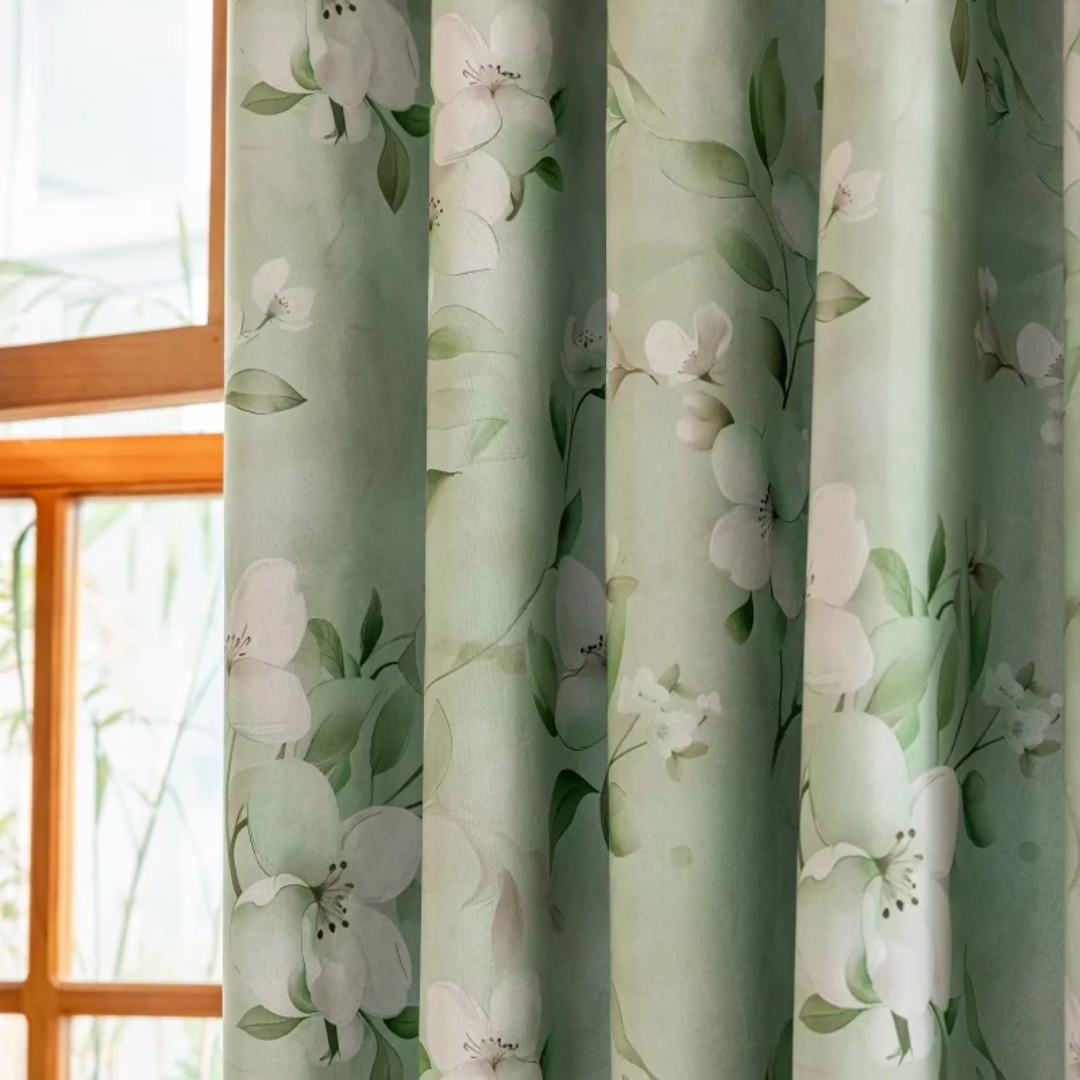 Floral Patterned Blackout Curtains