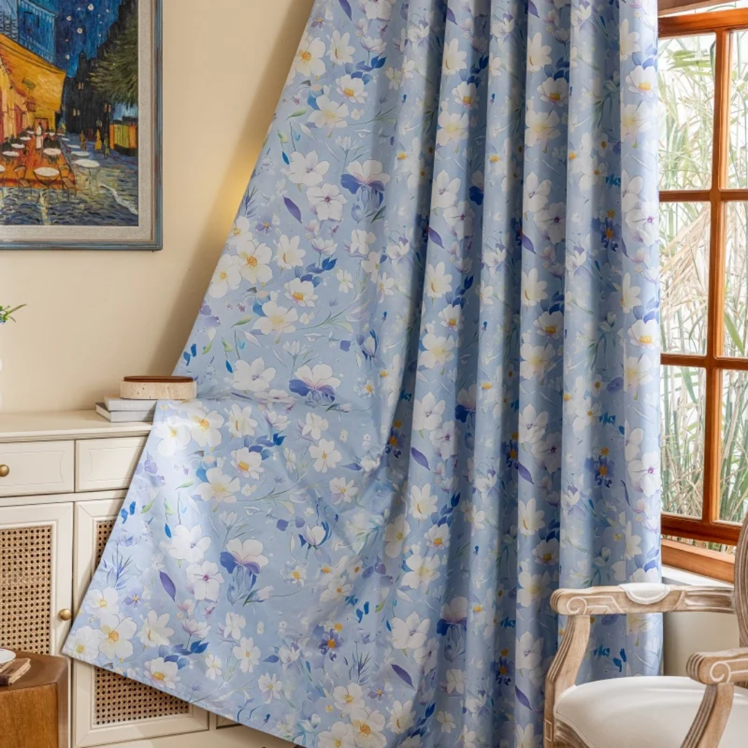 Floral Patterned Blackout Curtains