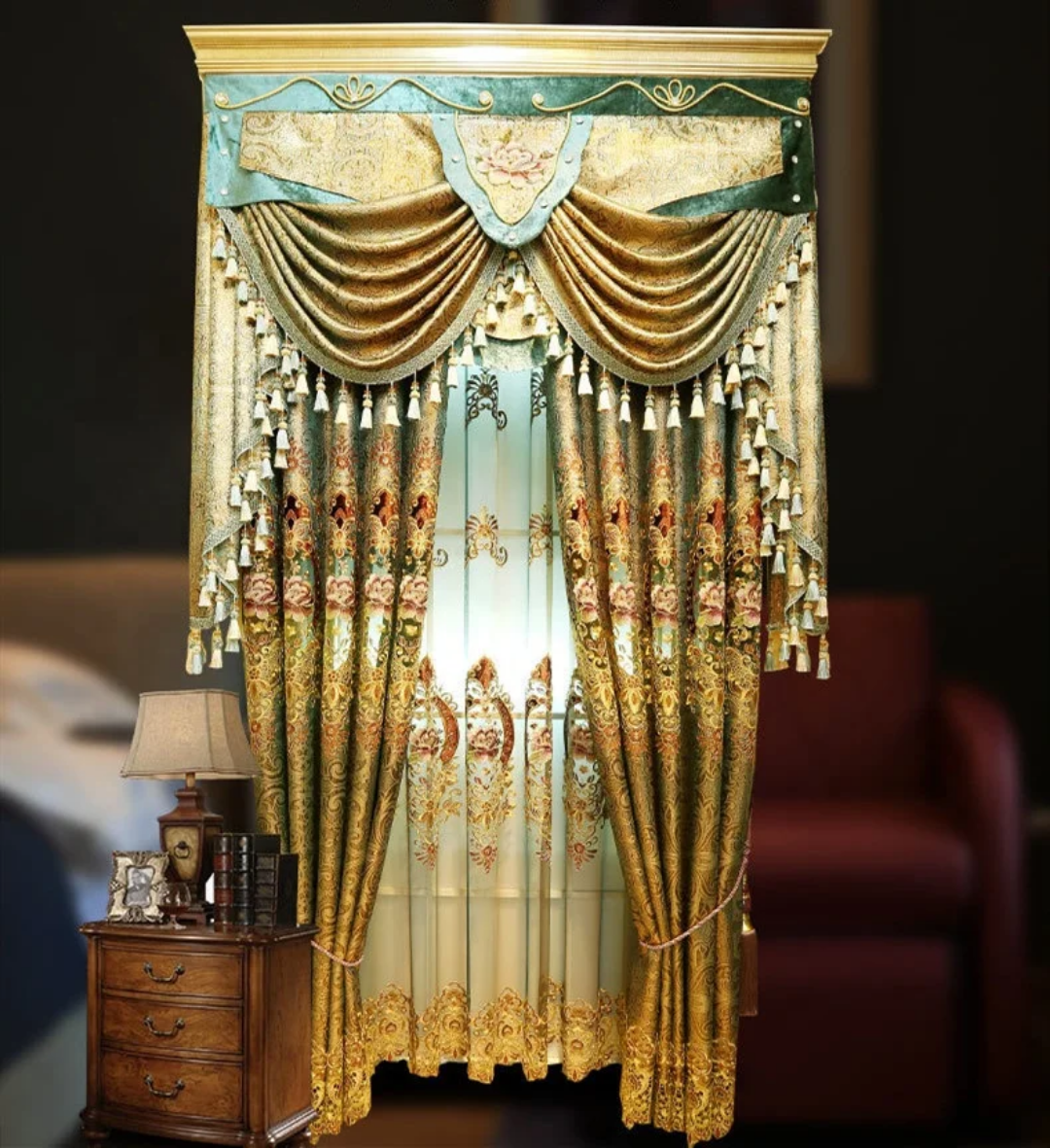 Luxury Embroidered Curtain 