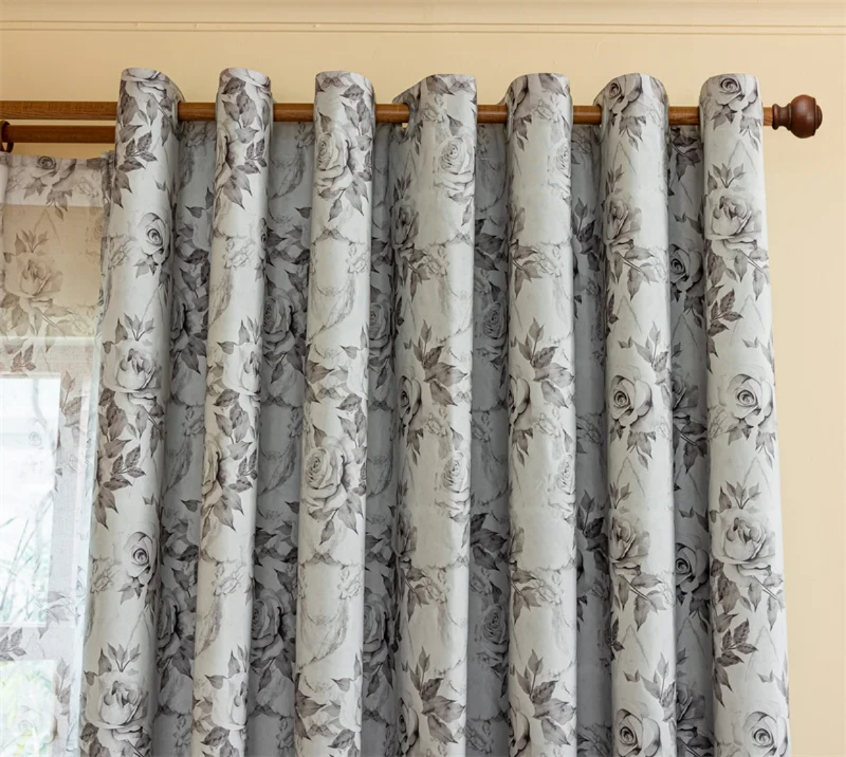 Elegant Floral Curtains
