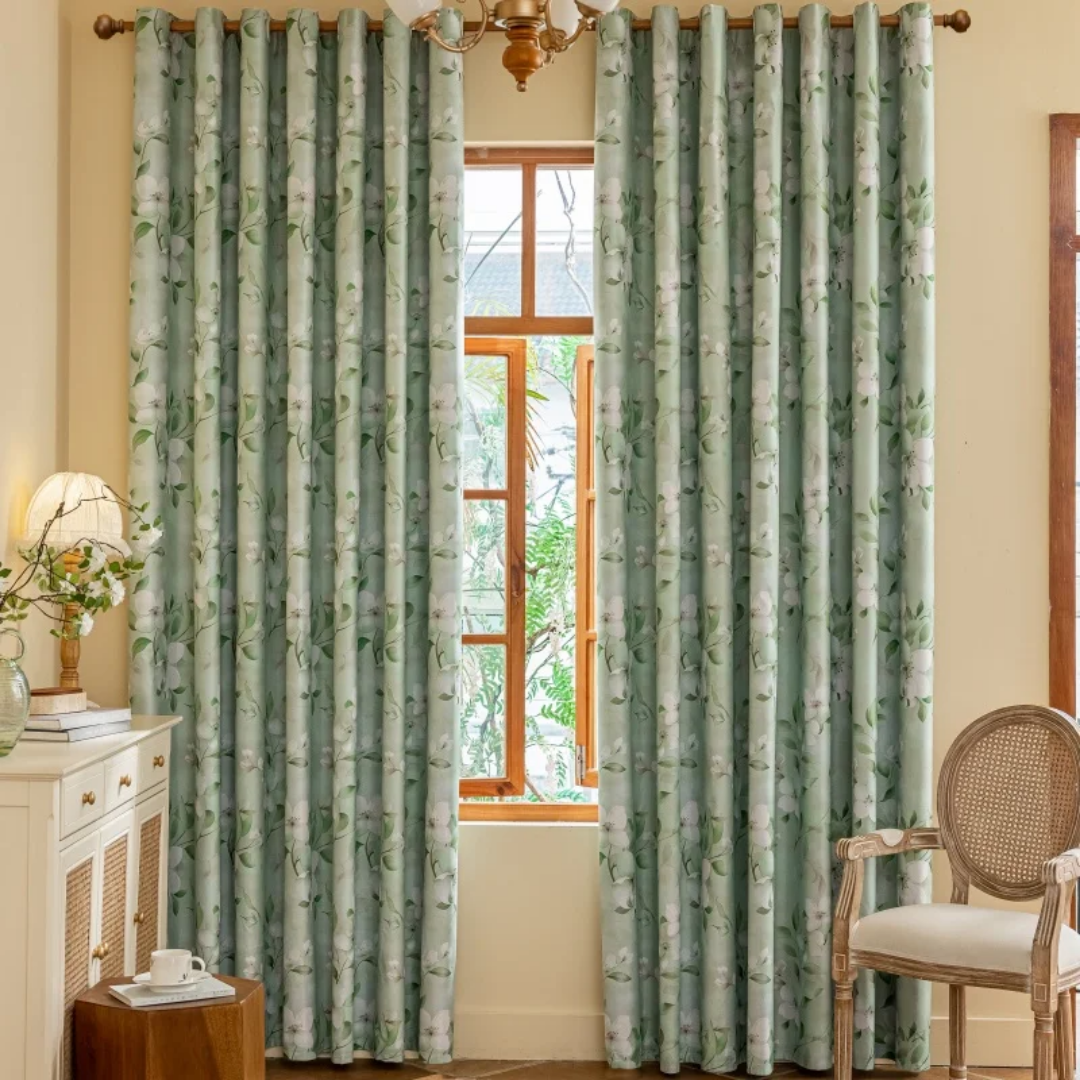 Floral Patterned Blackout Curtains