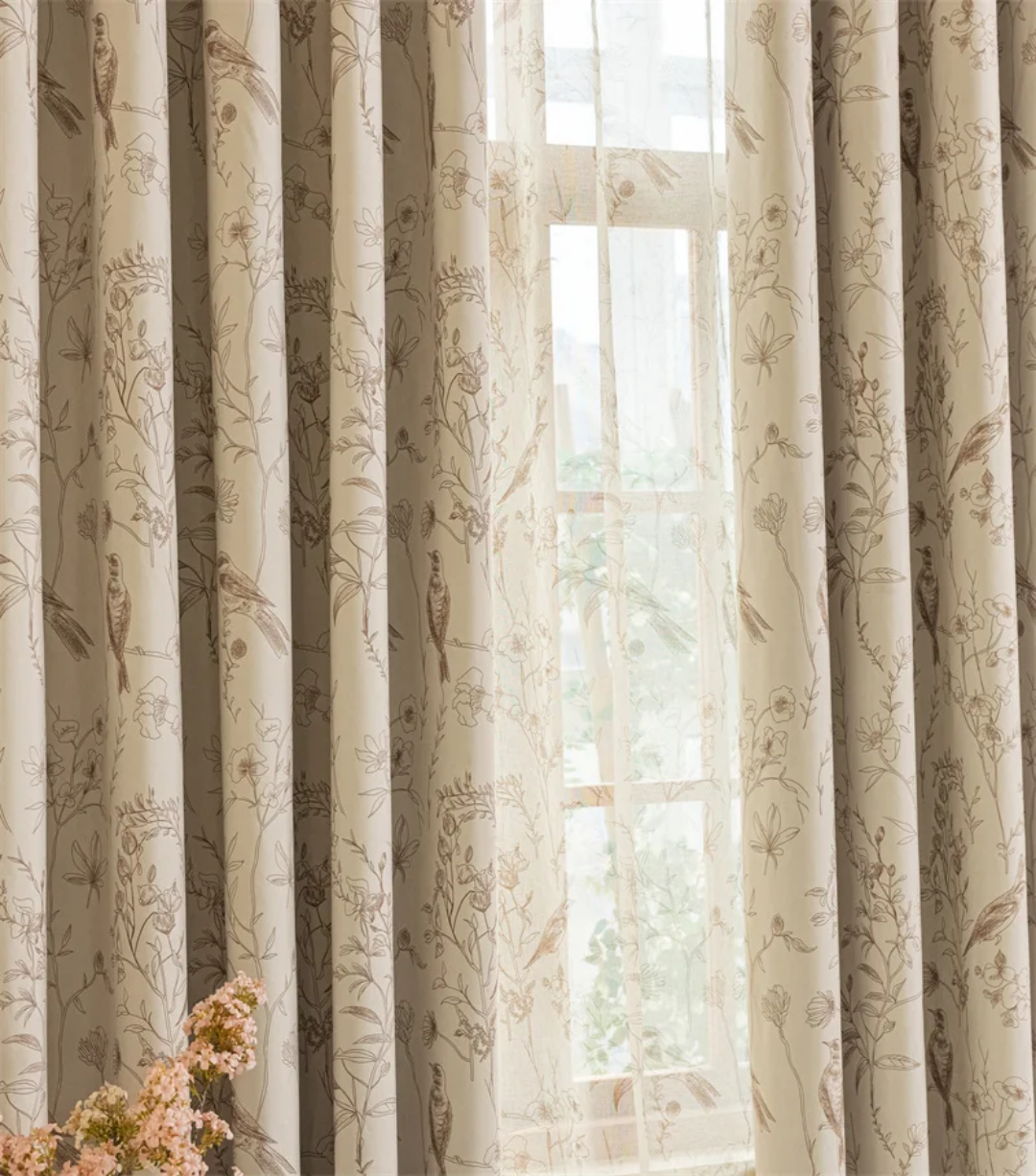 Floral Patterned Blackout Curtains
