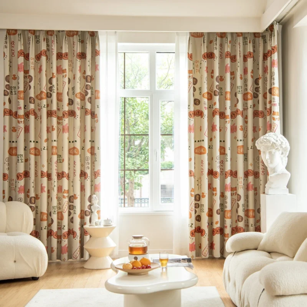 High Quality Cartoon Printed Blackout Kids Curtain