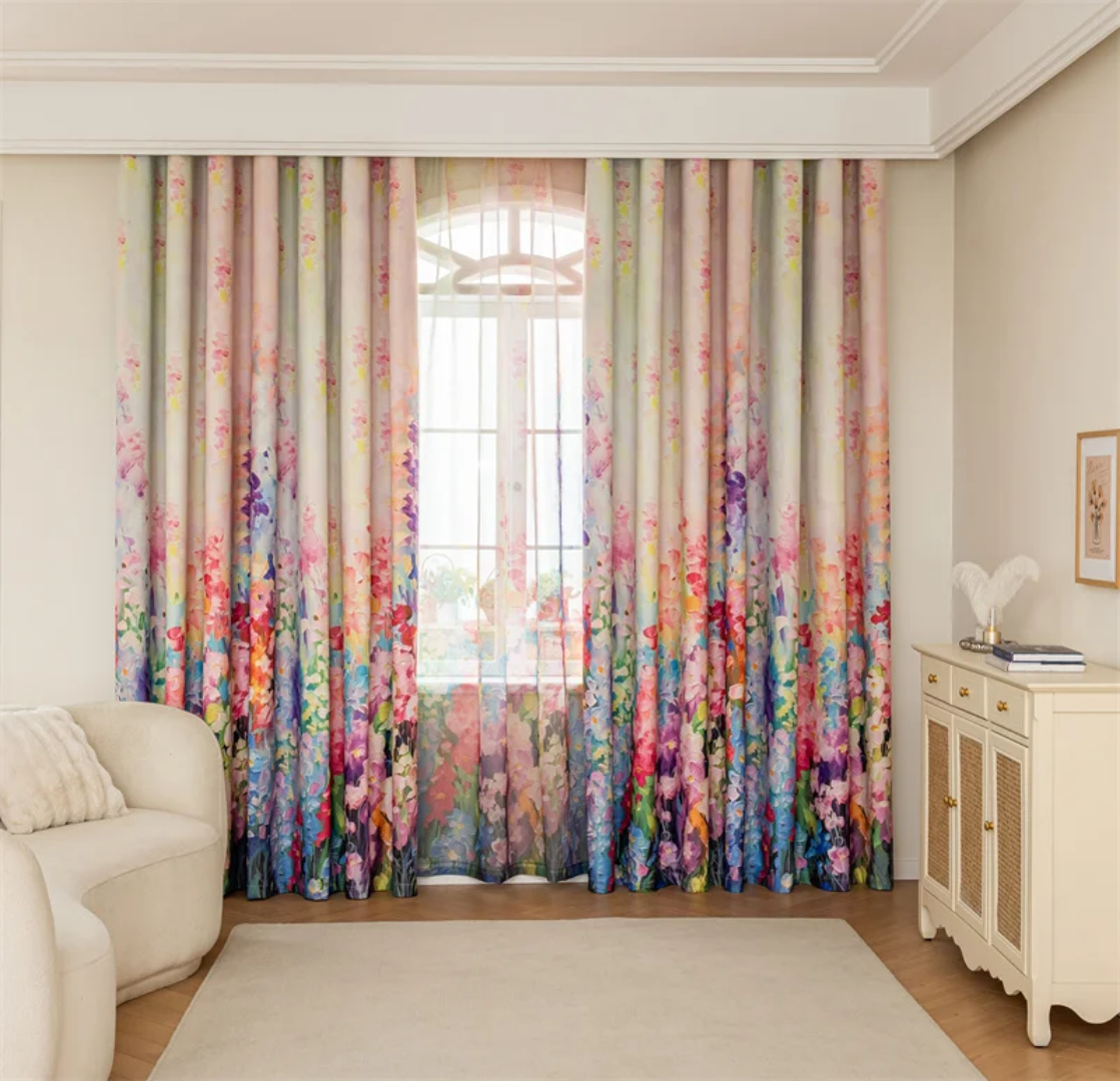Spring Flower Blossom Blackout Curtain