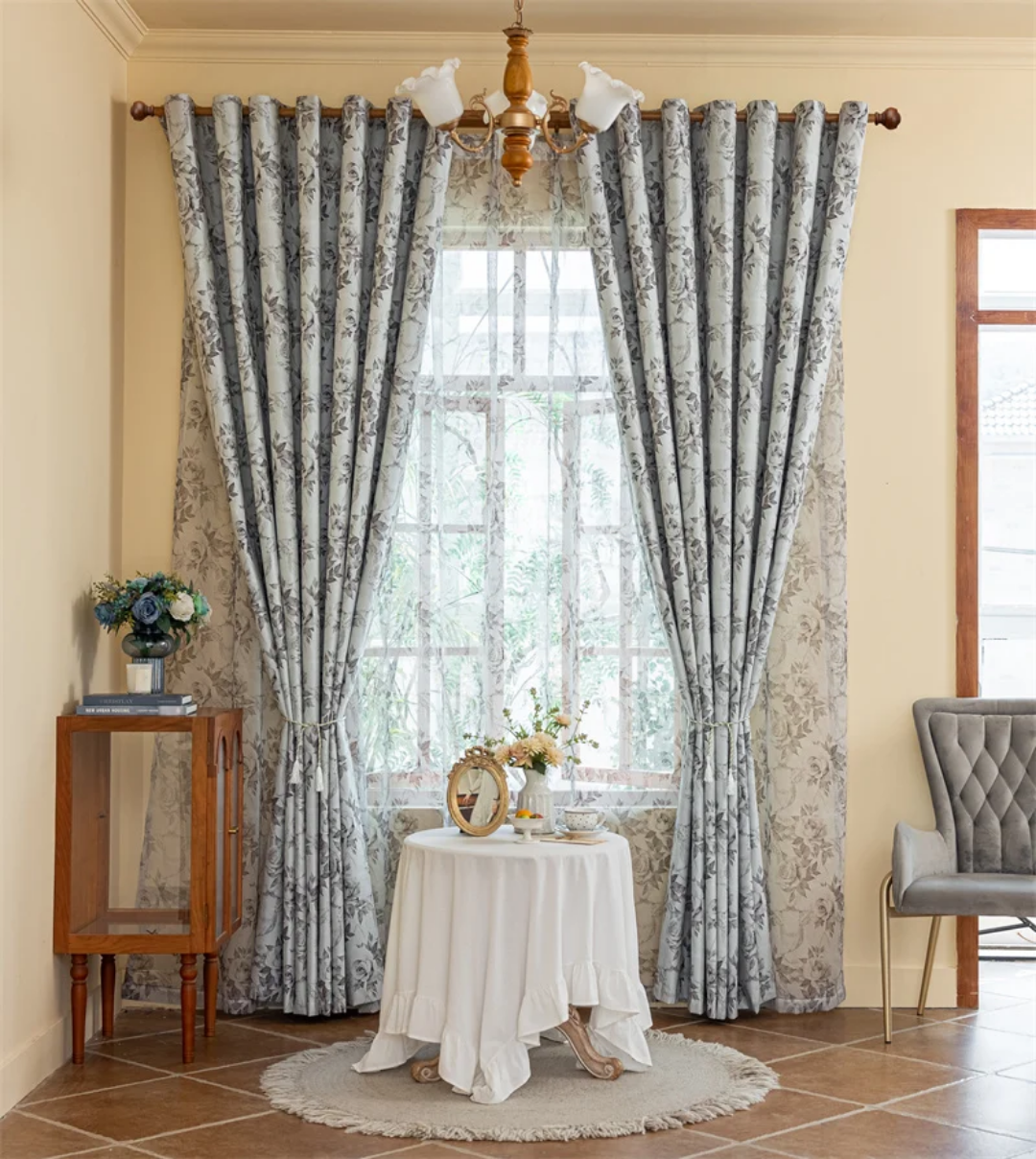 Elegant Floral Curtains