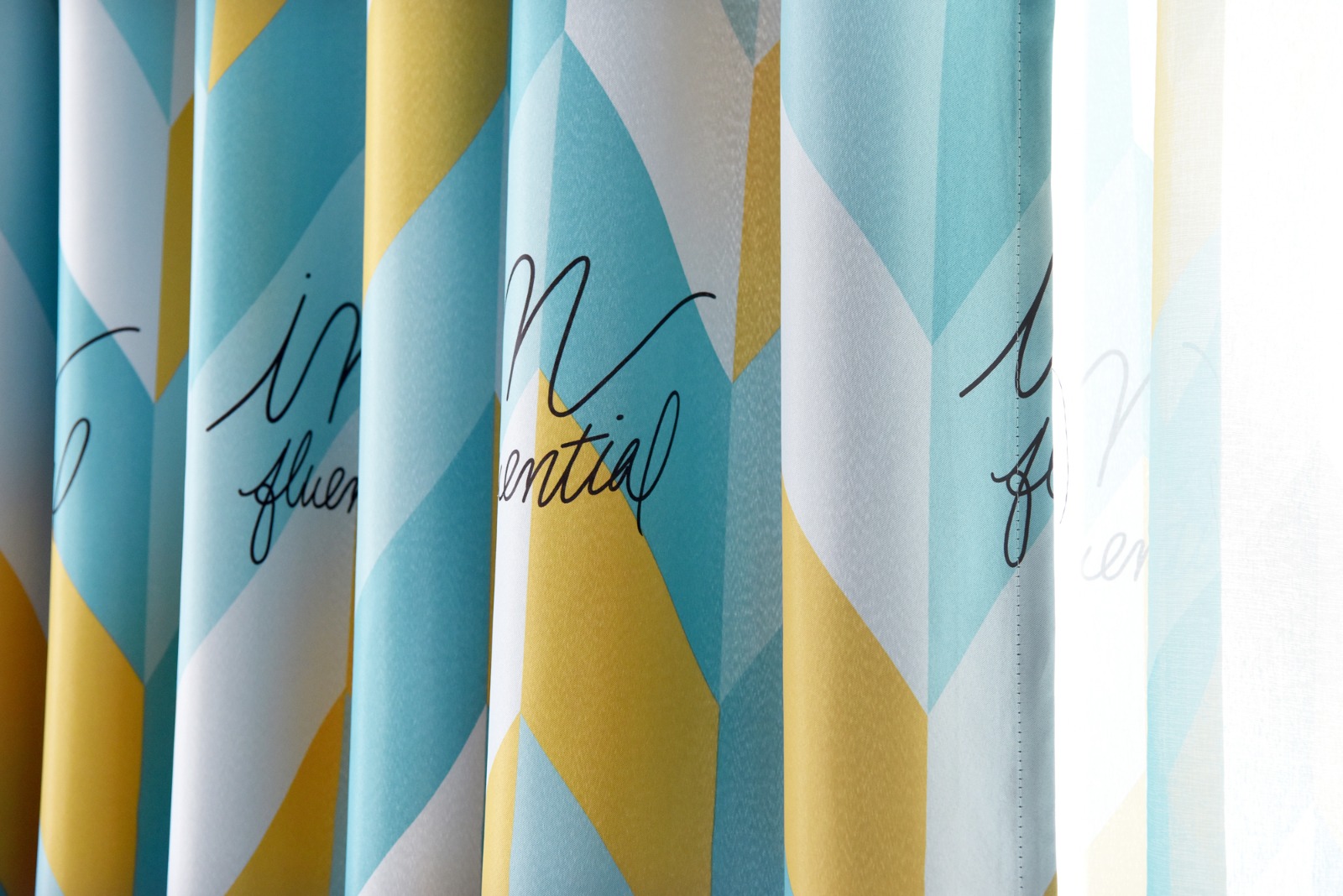 Nordic Style Geometric Pattern Curtains