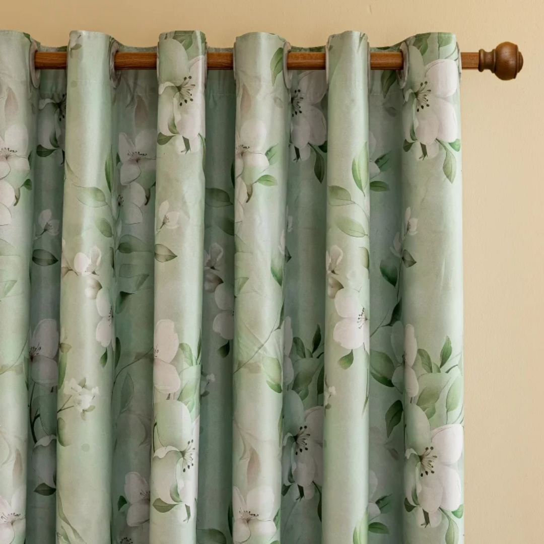 Floral Patterned Blackout Curtains