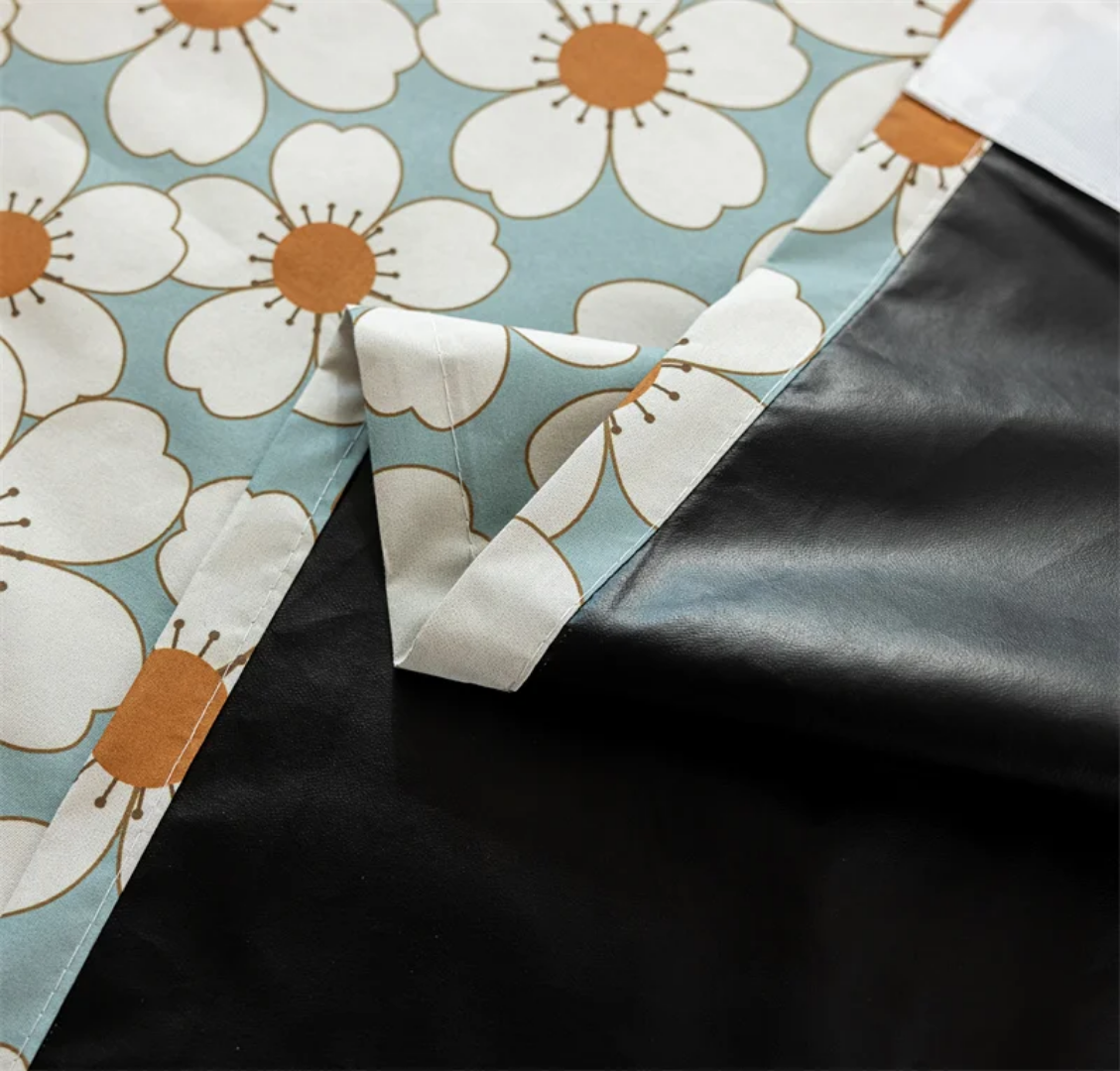 Patterned Floral Blackout Curtains