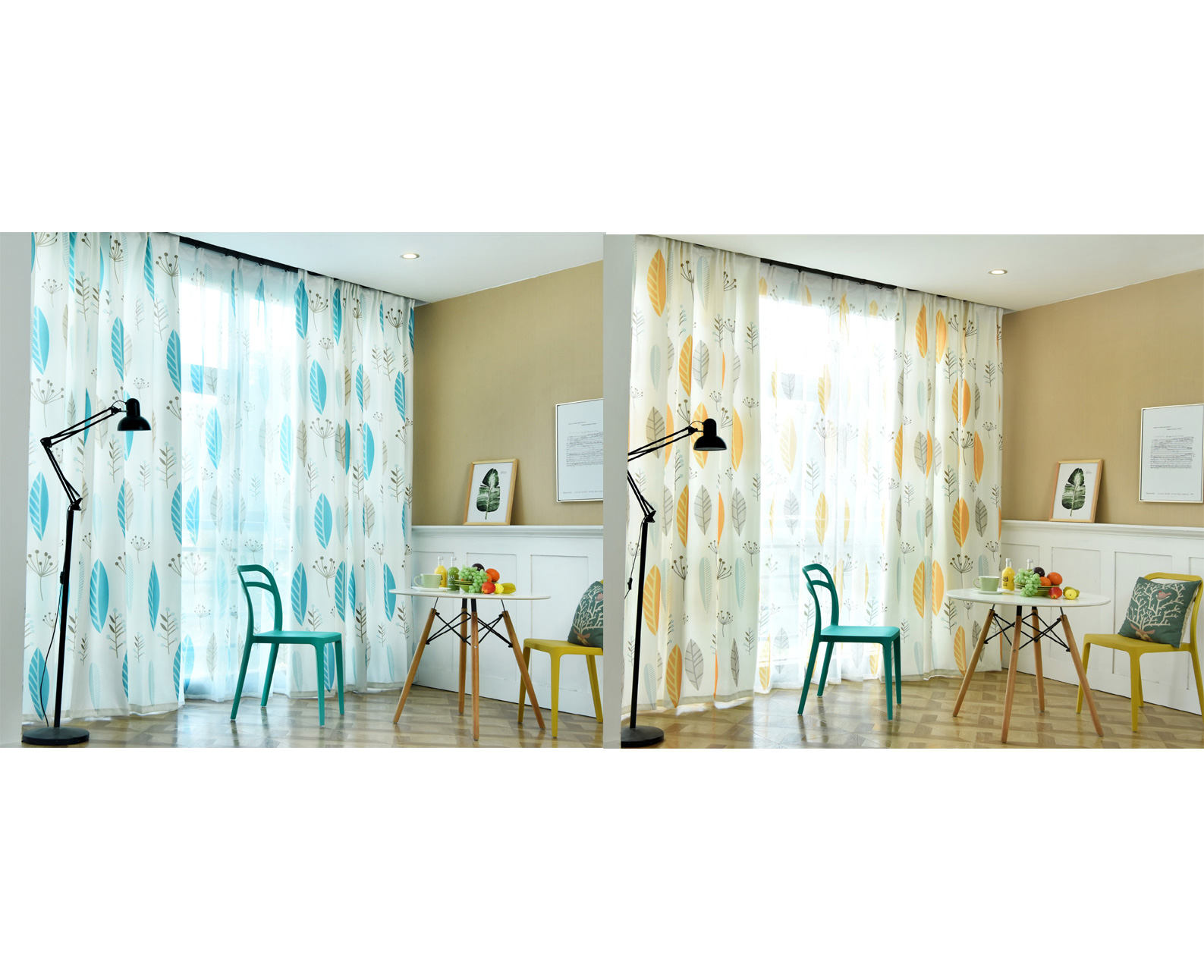 Leaf Pattern Curtain