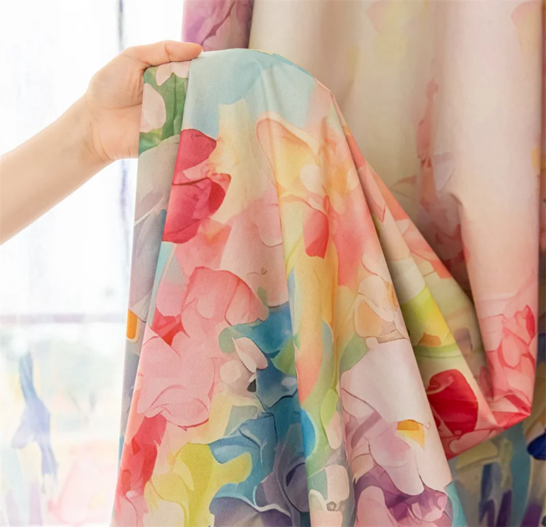Spring Flower Blossom Blackout Curtain