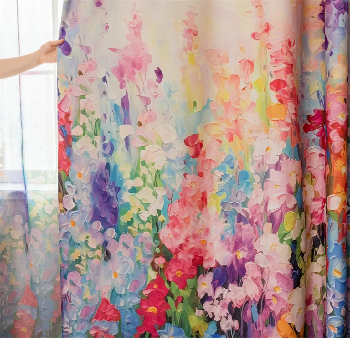 Spring Flower Blossom Blackout Curtain