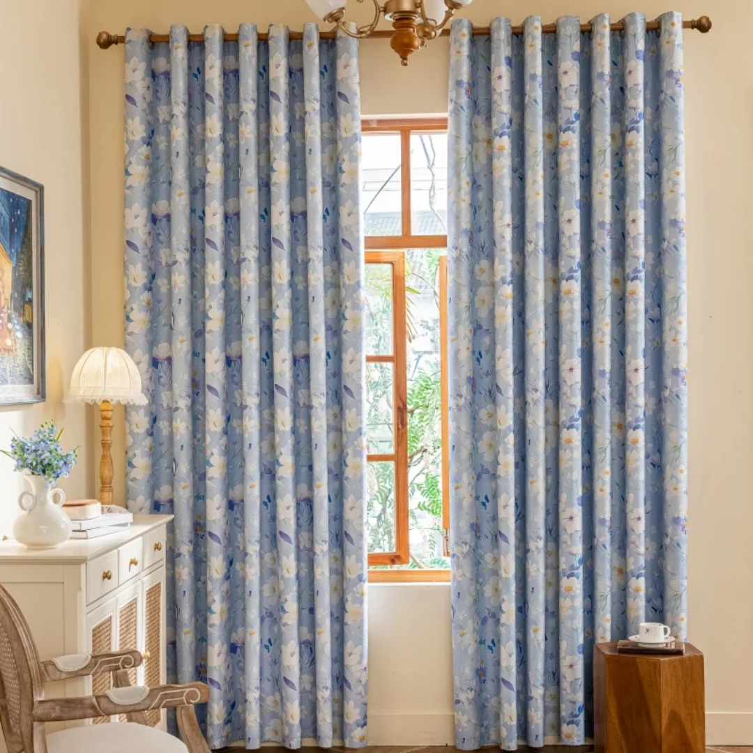 Floral Patterned Blackout Curtains