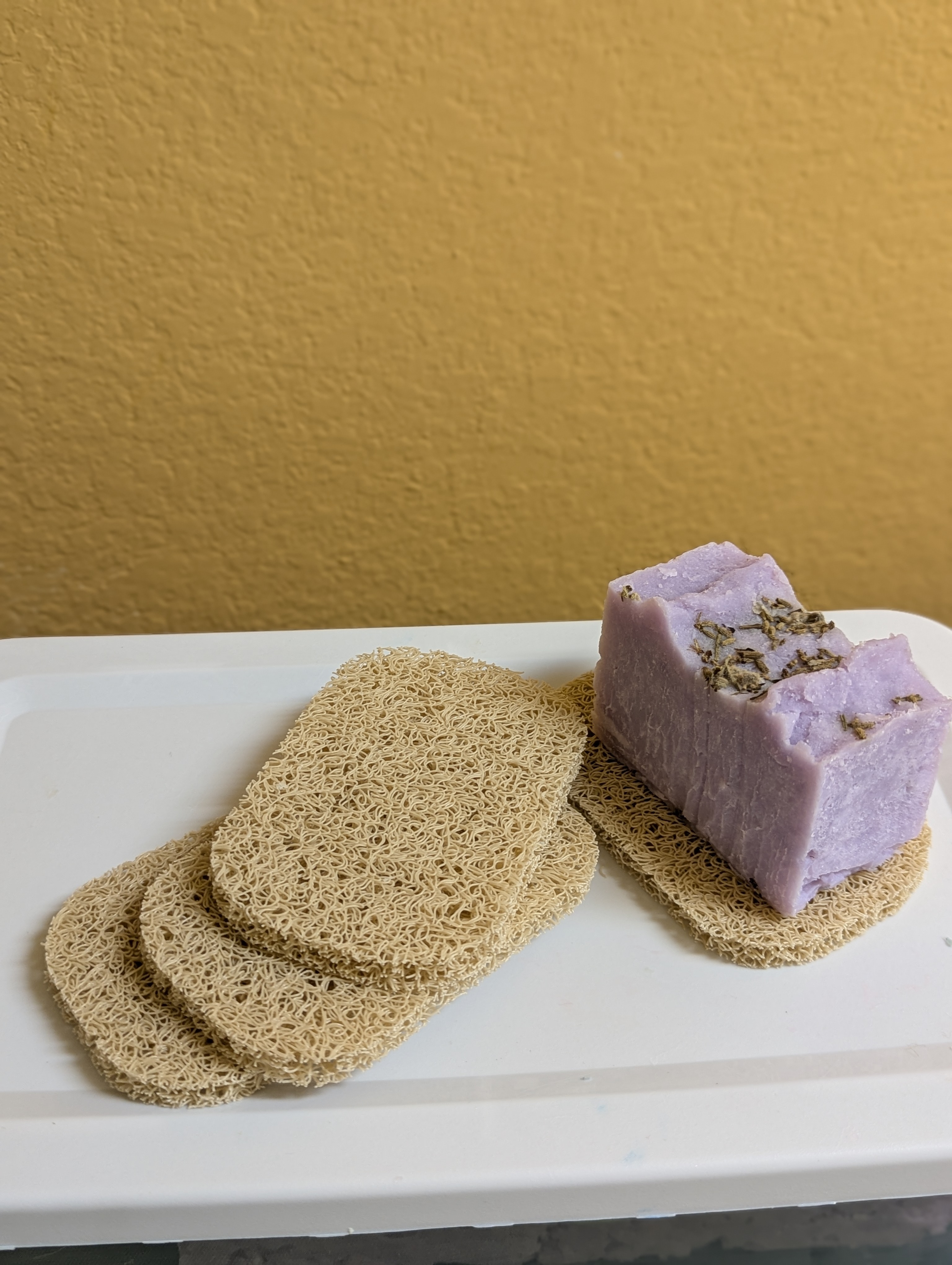 Ecru beige soap pad