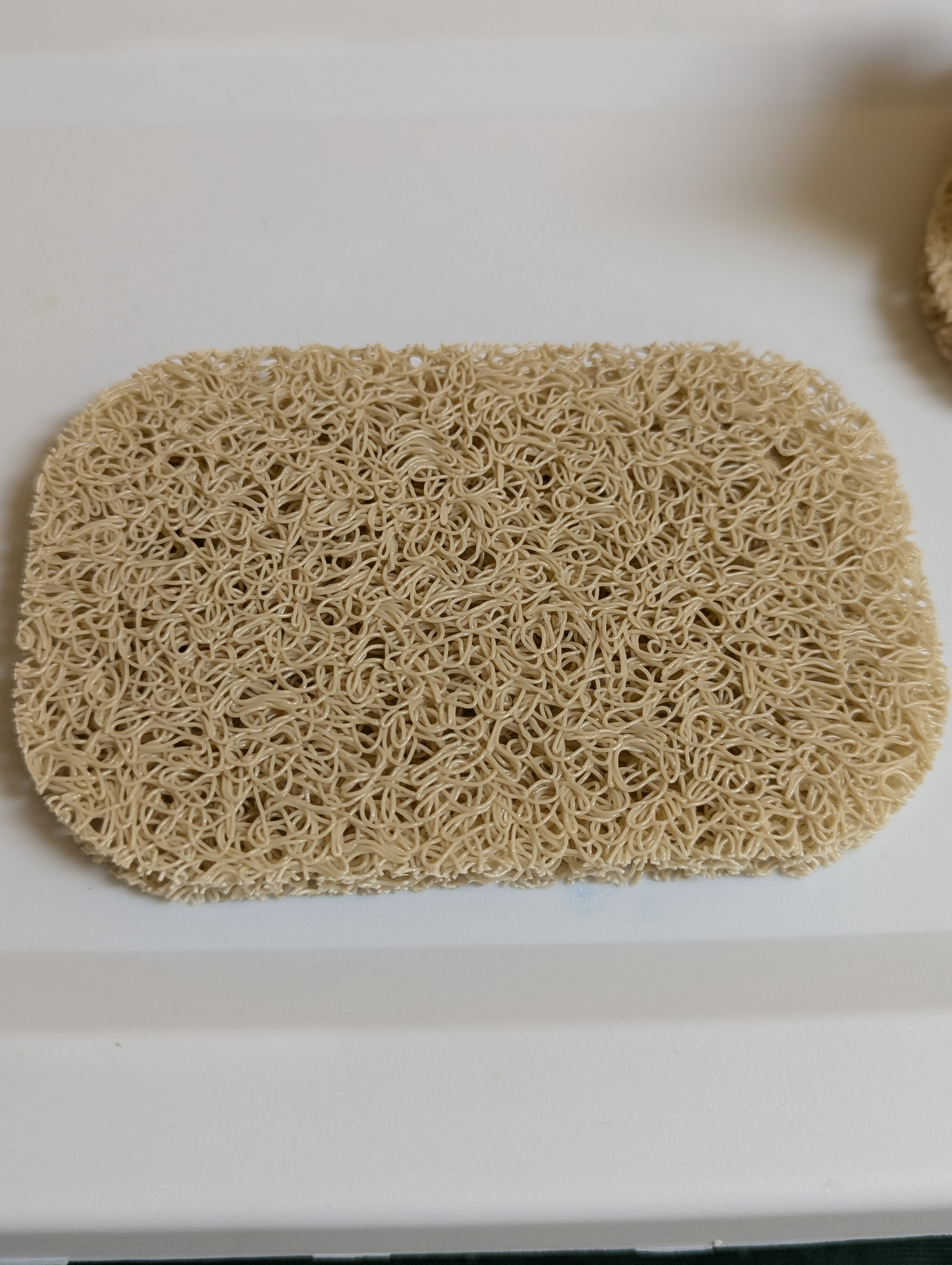 Ecru beige soap pad