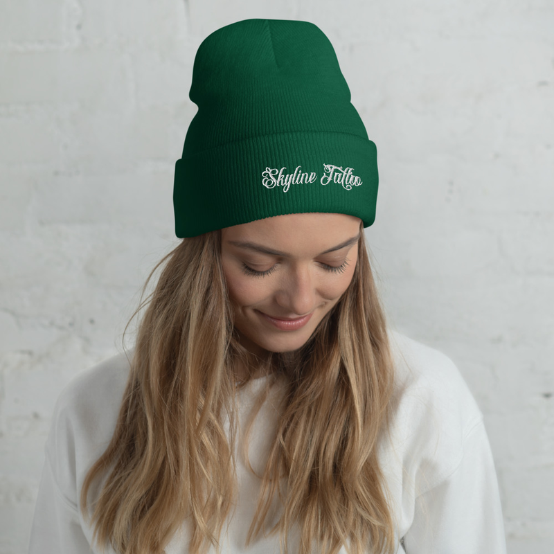 Logo Embroidered Cuffed Beanie