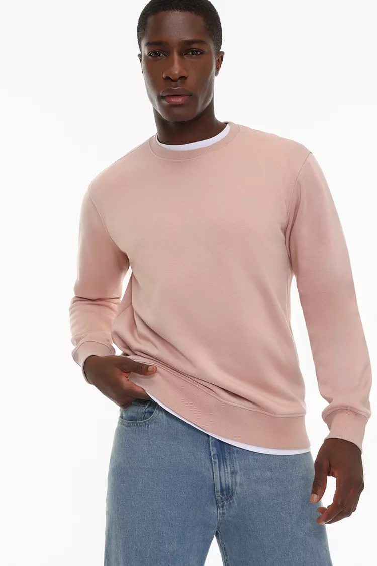 Sudadera básica Rosa Flúor