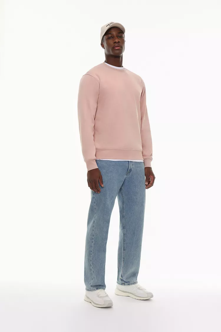 Sudadera básica Rosa Flúor