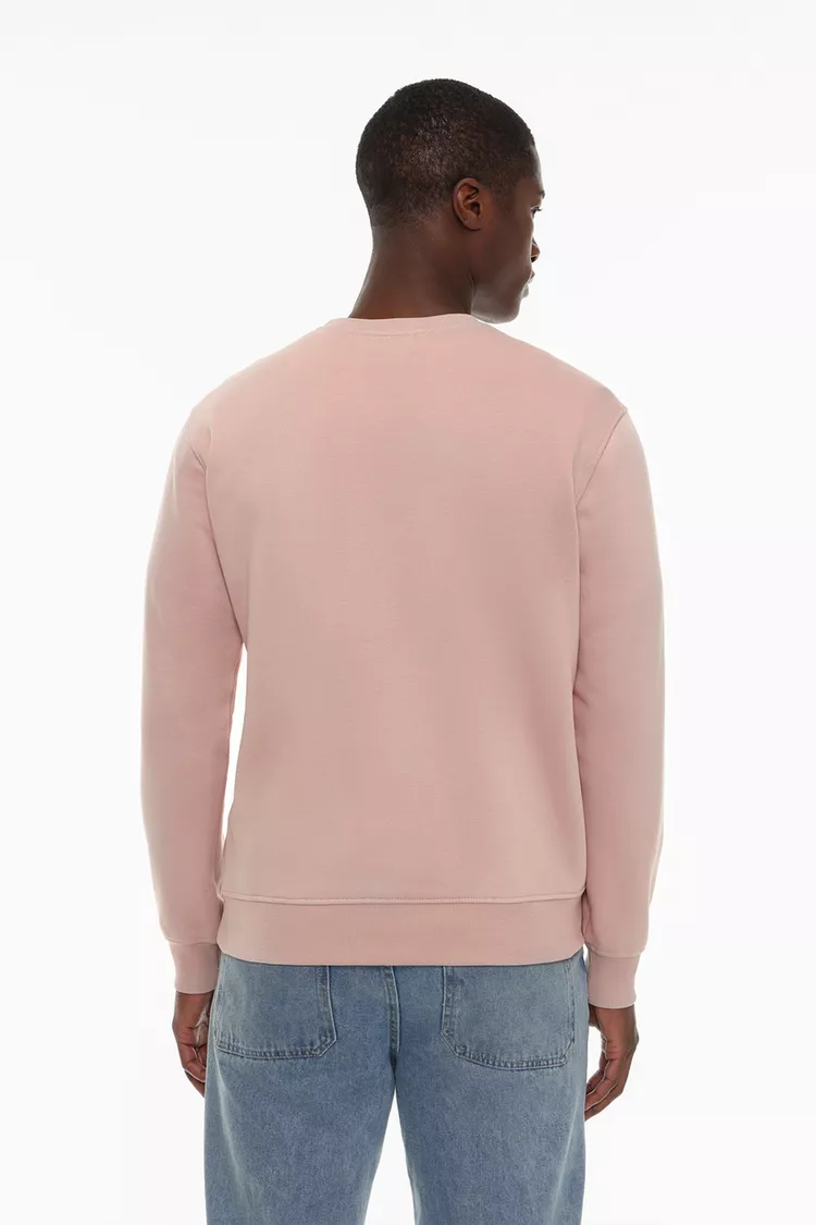 Sudadera básica Rosa Flúor