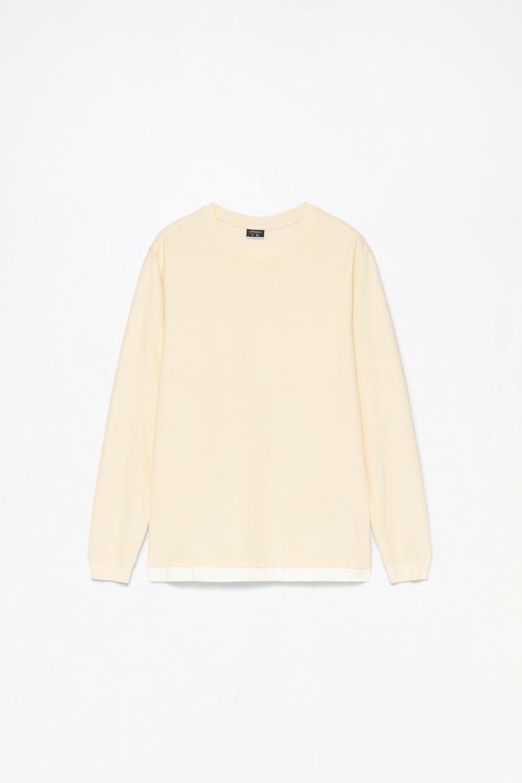 Camiseta ottoman doble bajo