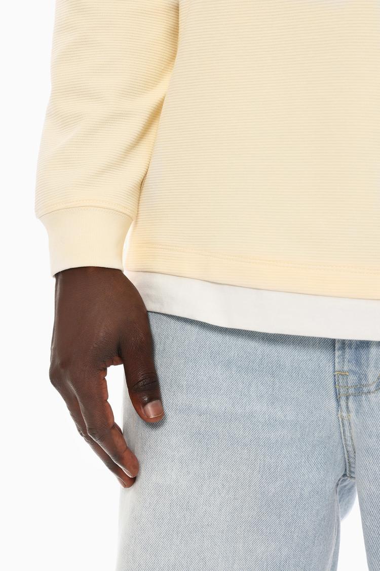 Camiseta ottoman doble bajo