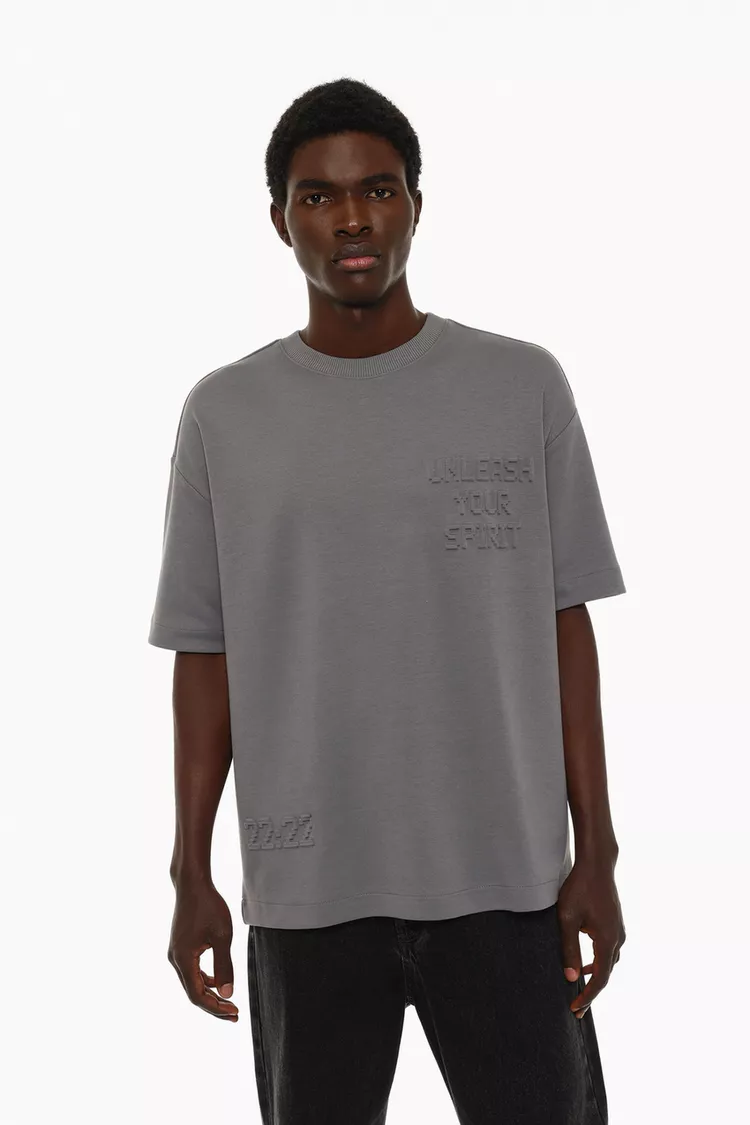 Camiseta heavy interlock