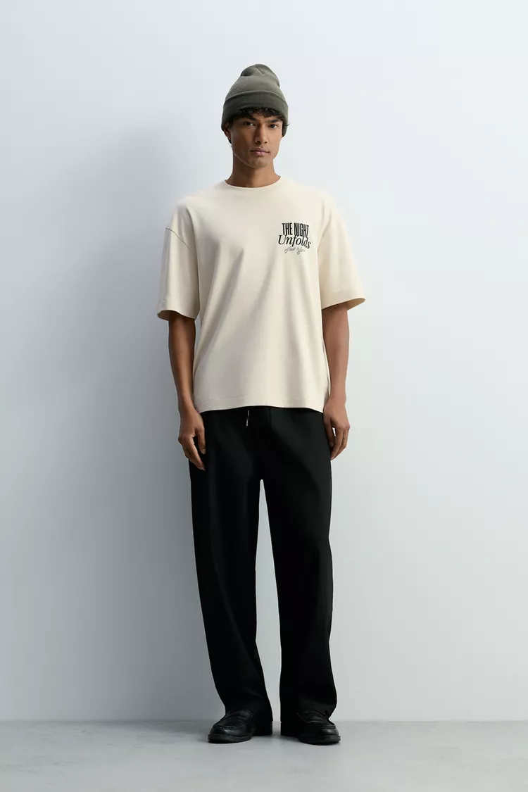 Camiseta color crema