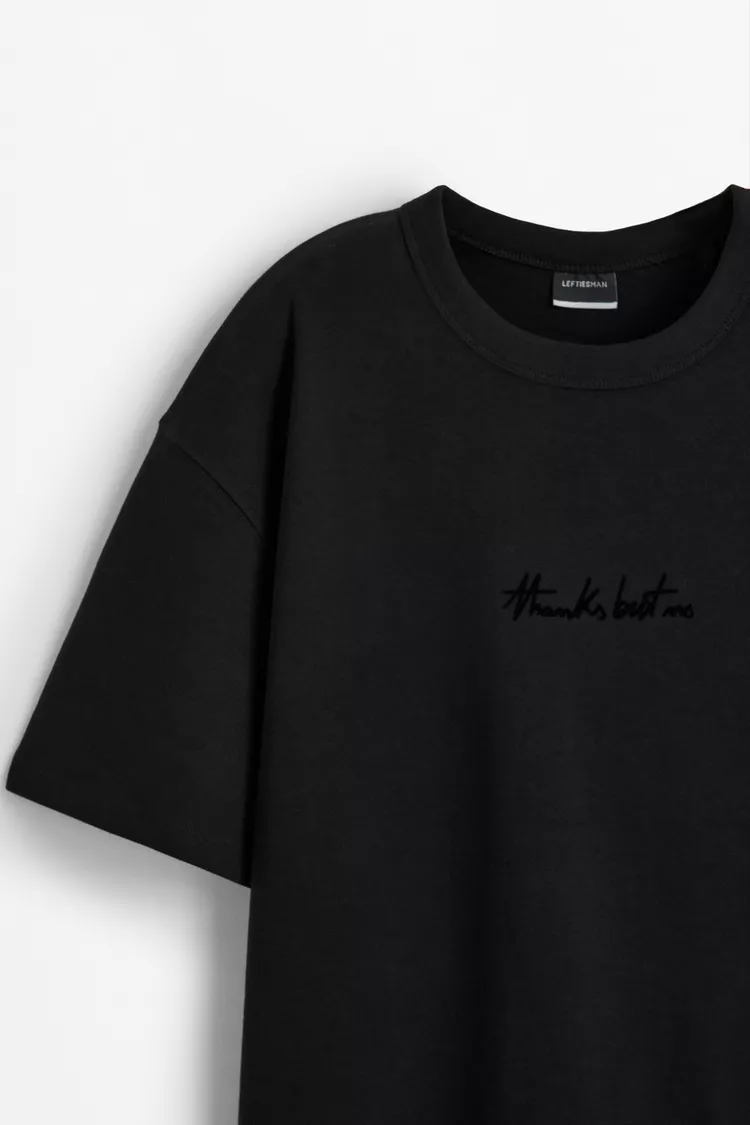 Camiseta interlock texto
