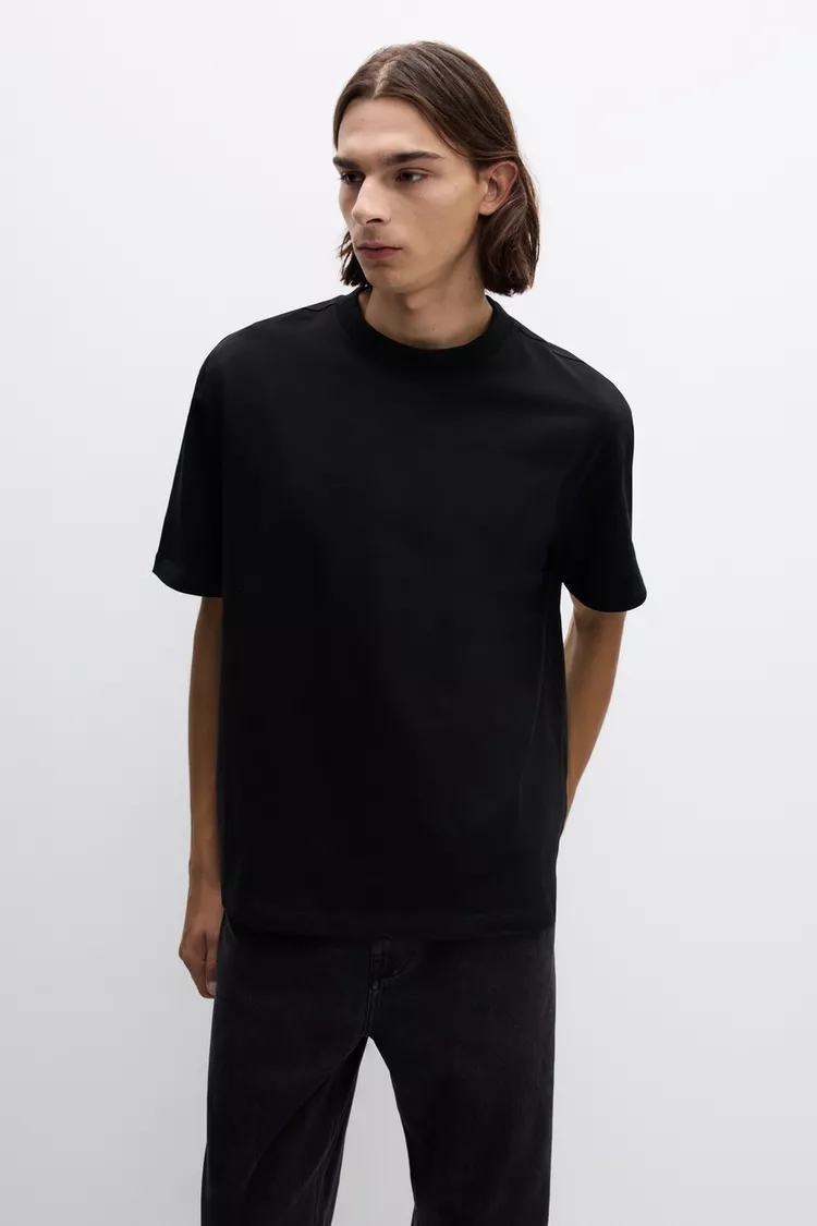 Camiseta estampada negra