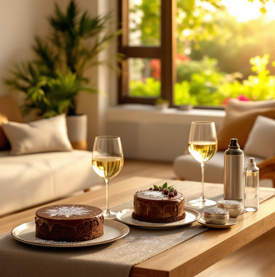 Edible Gold Cake Decor