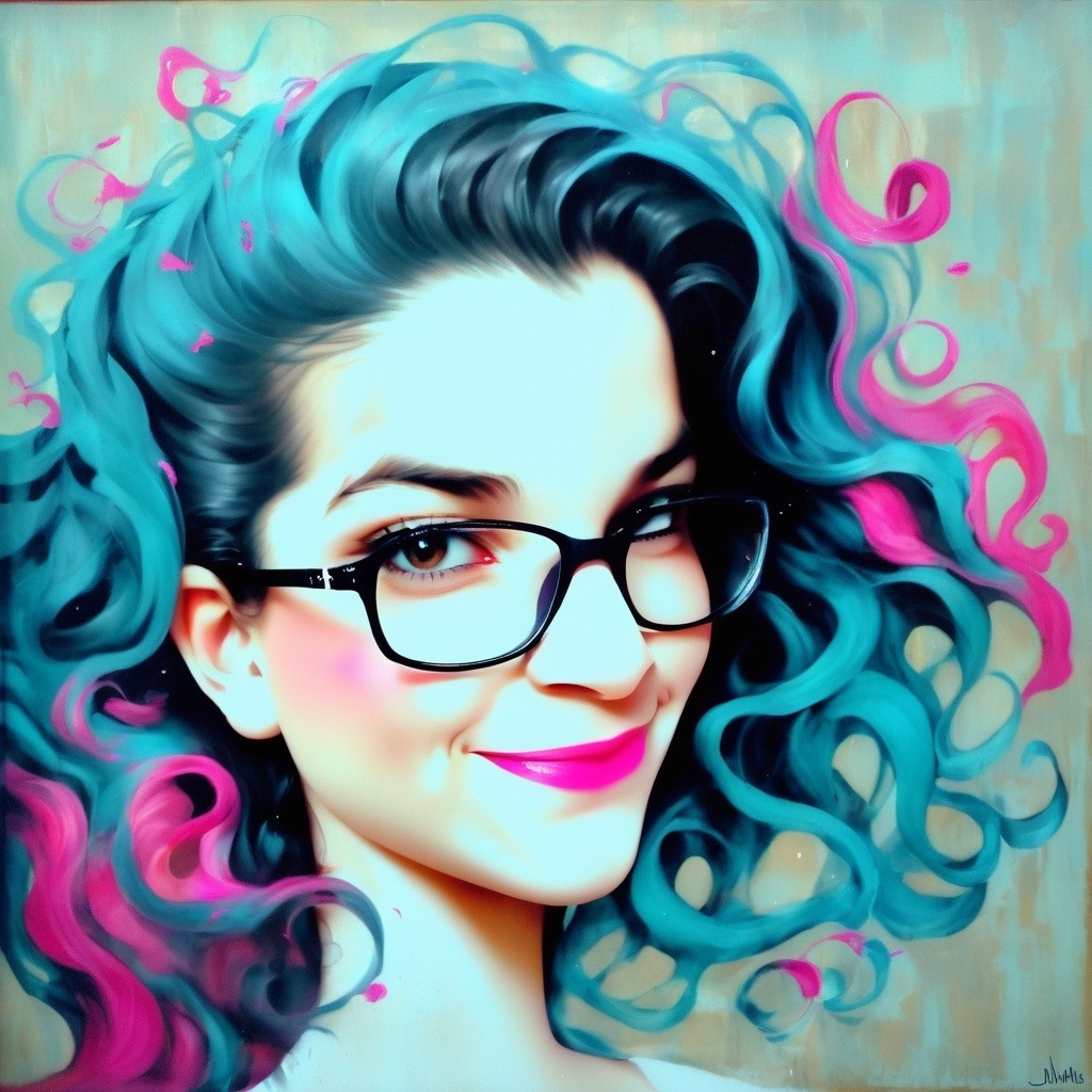 Abstract Canvas painting