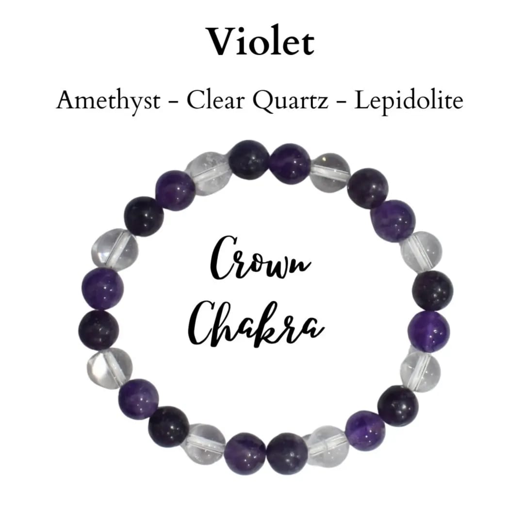 Violet Crown Chakra Bracelet