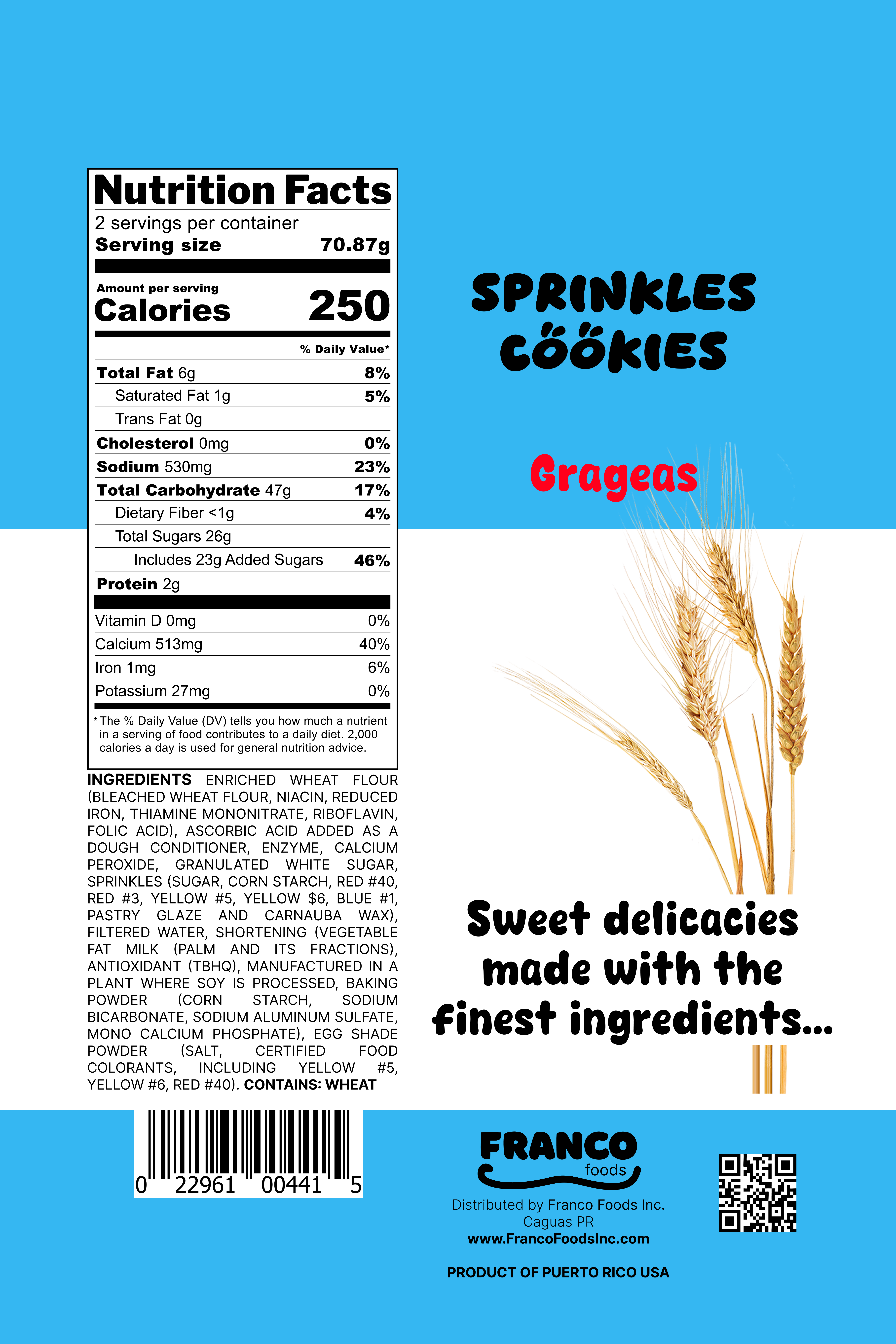 Sprinkles Cookies - Grageas