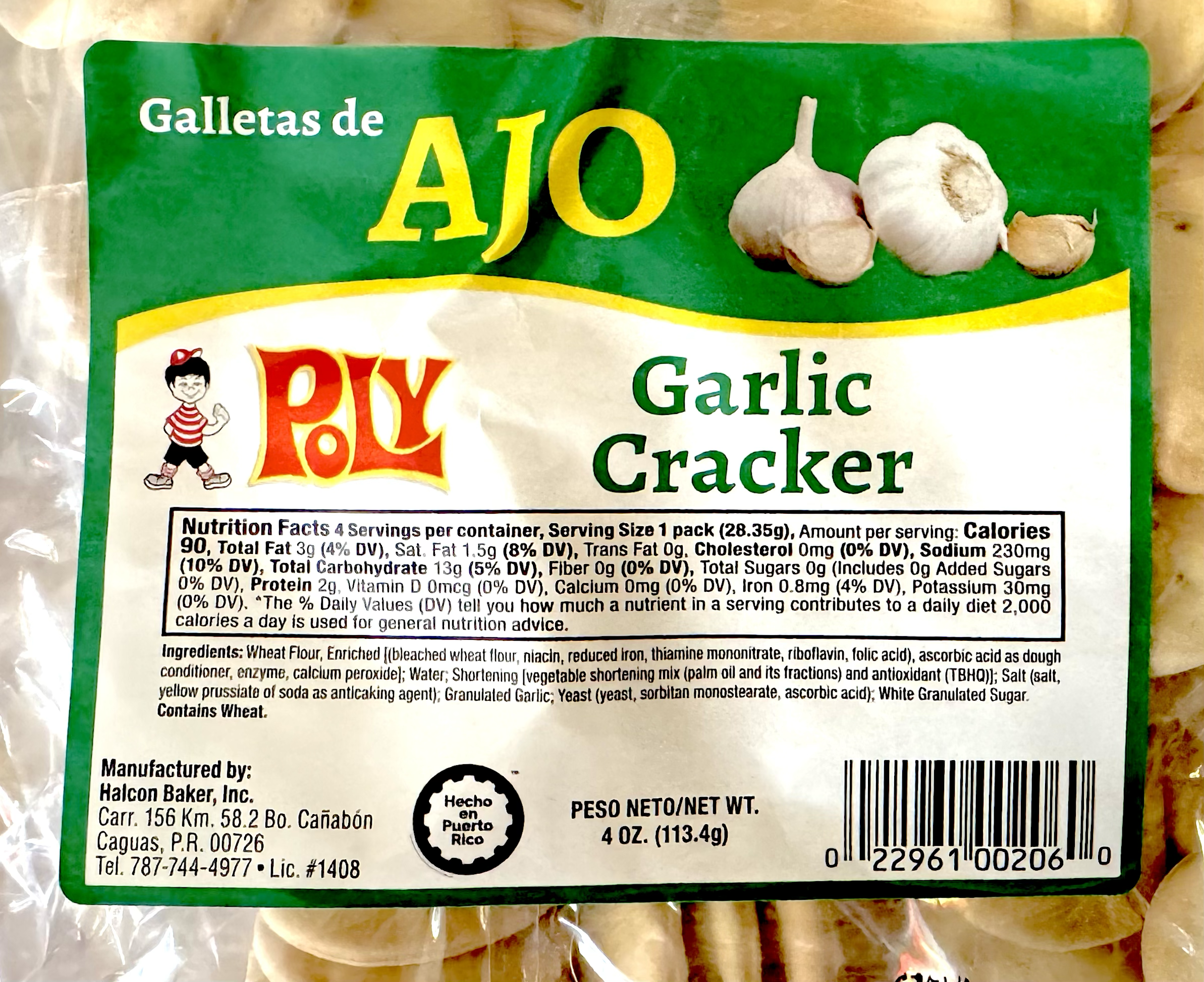 Poly Garlic Cracker