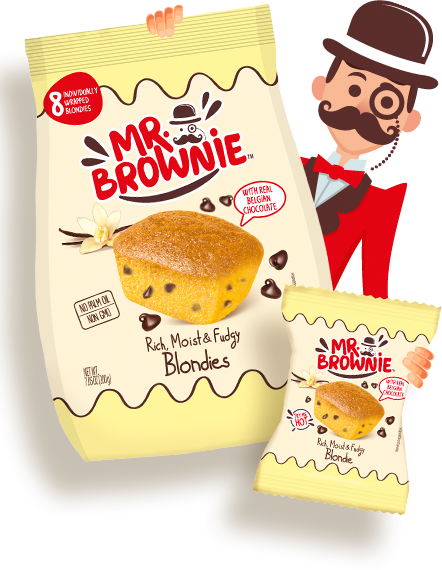 Mr. Brownie Rich, Moist & Fudgy Blondie